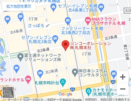 JINcorporation 本社map